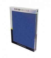 ULTRA PRO - BINDER - 9 POCKET VIVID DELUXE ZIPPERED - ALCANTARA MICROSUEDE - BLUE